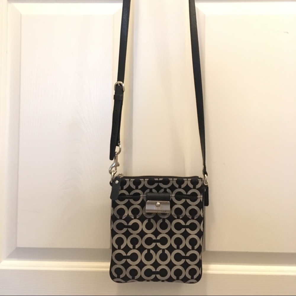 Coach Black and Silver Crossbody